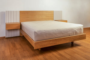 Cama Sofia con dos nocheros flotantes