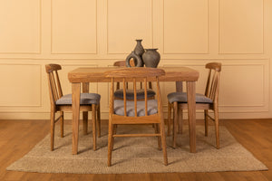 Mesa de comedor Clara con sillas Duna