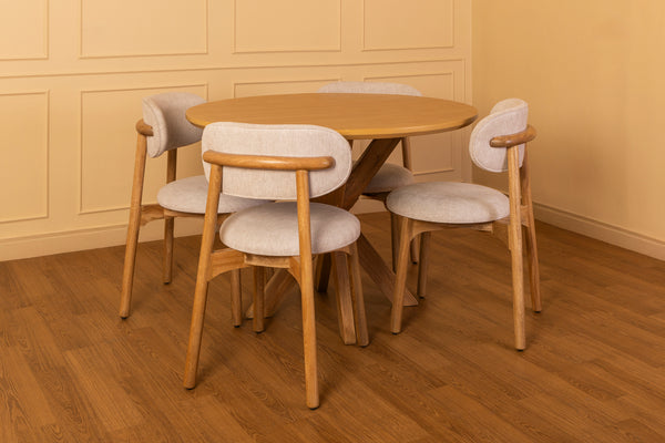 Mesa de comedor Creta con sillas Italia