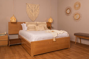 Cama Oslom con cajones + nocheros