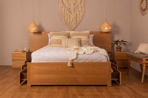Cama Oslom con cajones + nocheros